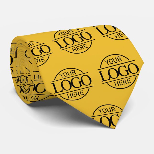 Custom Branding Business Logo Pattern Promotional Neck Tie (Rolled)