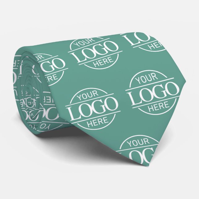 Custom Branding Business Logo Pattern Promotional Neck Tie (Rolled)