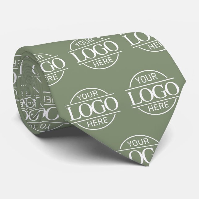 Custom Branding Business Logo Pattern Promotional Neck Tie (Rolled)