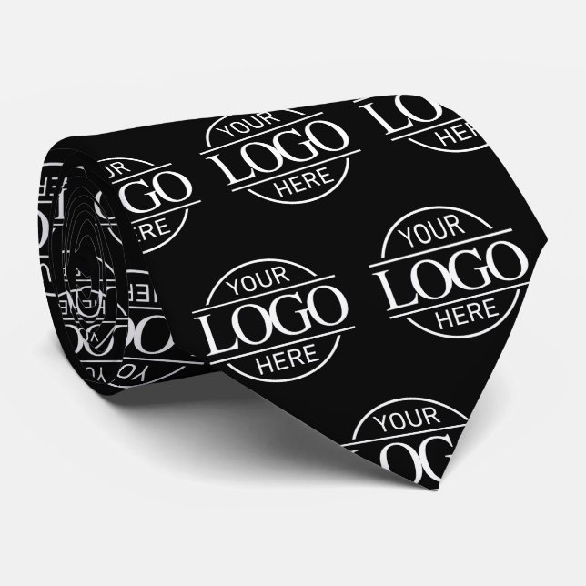 Custom Branding Business Logo Pattern Promotional Neck Tie (Rolled)