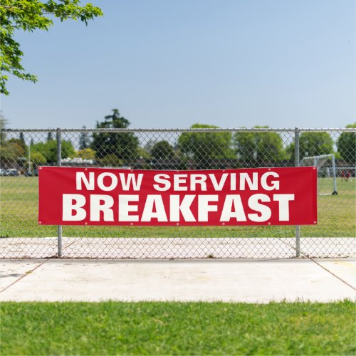 Custom Breakfast Business Banner Sign