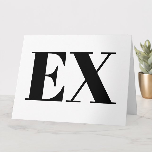 Custom breakup card for ex boyfriend or girlfriend (Small Plant)