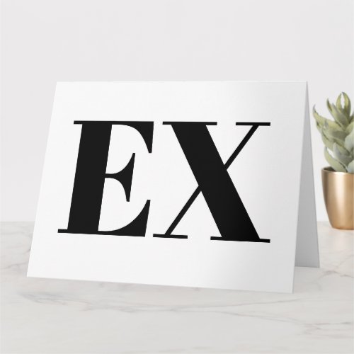 Custom breakup card for ex boyfriend or girlfriend