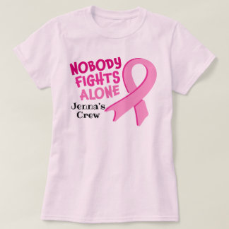Custom Breast Cancer Awareness Running Races T-Shirt
