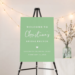Custom Bridal Brunch Welcome Sign Sage
