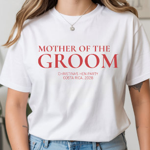 Custom Bridal Party Shirt for Mother of the Groom