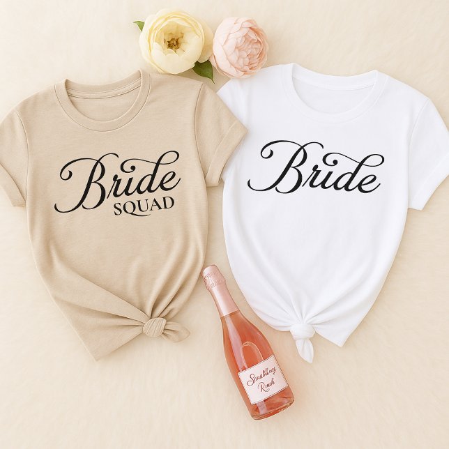 Custom Bridal Party Shirts | Bridesmaid Squad Gift (bride team shirt, bride team sweatshirt, personalized bride shirt, custom bride squad shirt,)