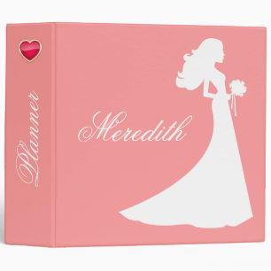 Custom Bridal Planner Binder Illustrated