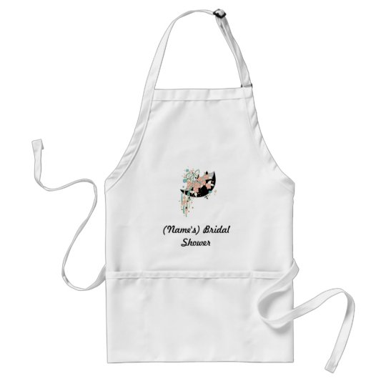 Custom Bridal Shower Apron Use As Guestbook Adult Apron