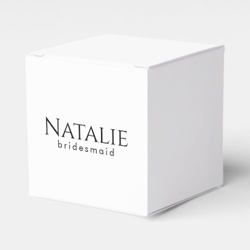 Custom Bridal Shower Bachelorette Party Minimalist Favor Boxes