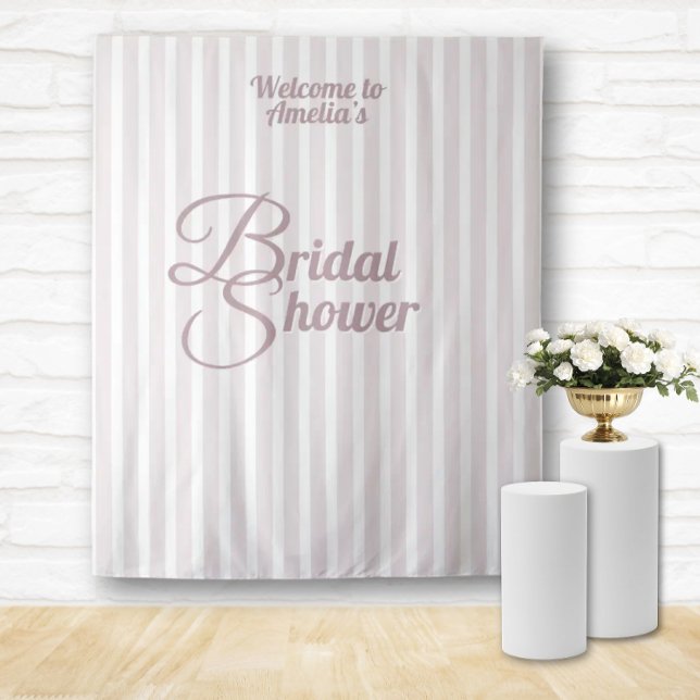 Custom Bridal Shower Banner - Elegant Decoration Tapestry (Bridal Shower Party Banner Custom Welcome Signs)