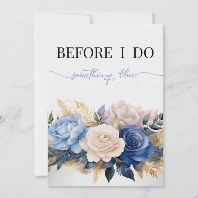 Custom Bridal Shower Before I Do Invitation (Front)