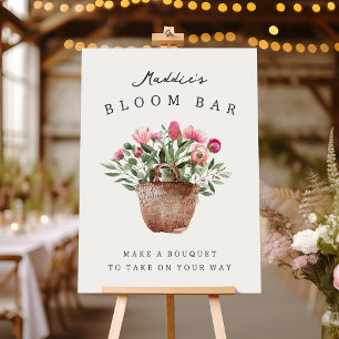 Custom Bridal Shower Bloom Bar Sign