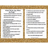 Custom Bridal Shower Game Book  (Inside)