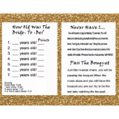 Custom Bridal Shower Game Book  (Inside)