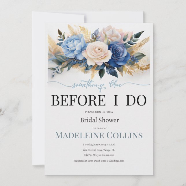 Custom Bridal Shower Invitation (Front)