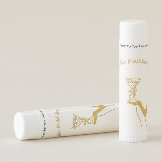 Custom Bridal Shower Lip Balm (Front)