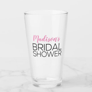 Custom Bridal Shower Personalized Pint Glass