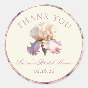 Custom Bridal Shower Thank You Label Blush Floral