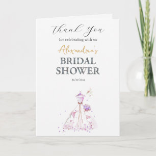 Custom Bridal Shower Wedding dress Thank you