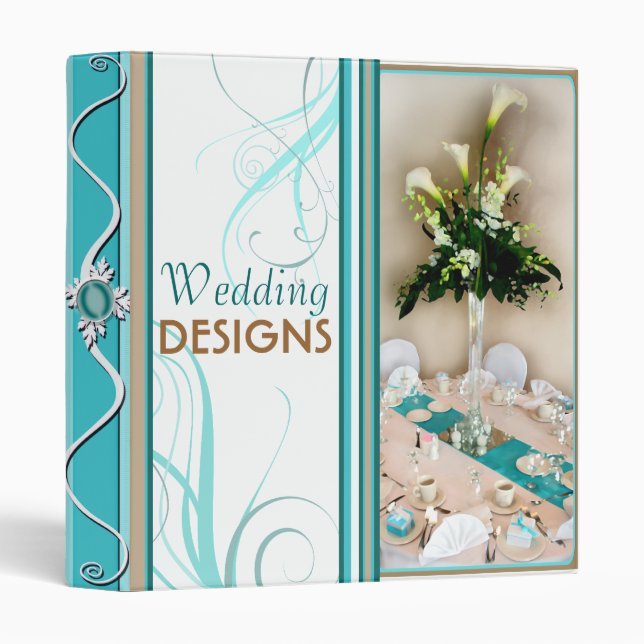 Custom Bridal Wedding / Floral Planner Binder (Front/Spine)