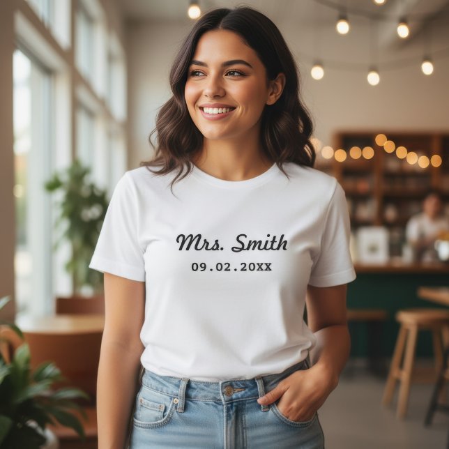 Custom Bridal Wedding T-Shirt (Creator Uploaded)