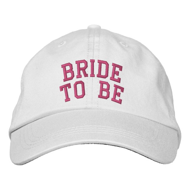 Custom Bride Embroidered Baseball Cap (Front)