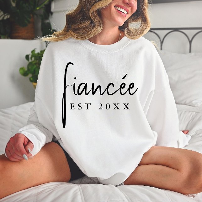 Custom Bride Engagement Gift Personalized Fiancee Sweatshirt (Creator Uploaded)