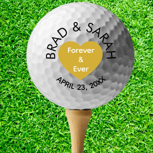 Custom Bride Groom Name Personalized Wedding Golf Balls