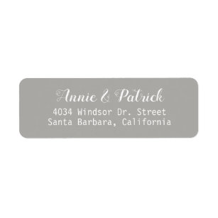 Wedding Return Address Labels | Zazzle