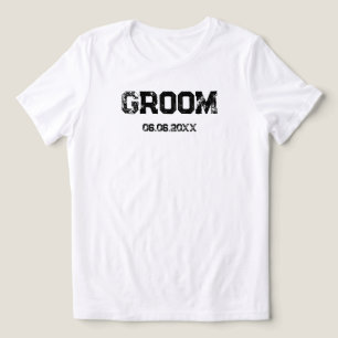 Custom Bride & Groom Personalized Engagement Tri-Blend Shirt