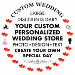 Custom Bride & Groom Photo Sculpture Ornament<br><div class="desc">Custom Wedding Photo Sculpture Ornament, made of acrylic, great for the bachelorette party and for the evening reception gifts and favors. Make wonderful photo cutouts of the bride & groom & others! Final size is approximate and depends on cut-out size of image. Create your own custom printed wedding celebration gifts...</div>