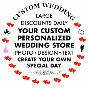 Custom Bride & Groom Photo Sculpture Ornament