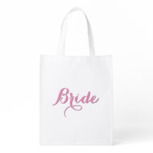 Custom Bride Wedding Shower or Reception Carry All