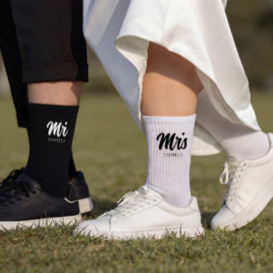 Custom Bride Wedding Socks
