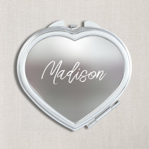 Custom Bridesmaid Heart Compact Mirror