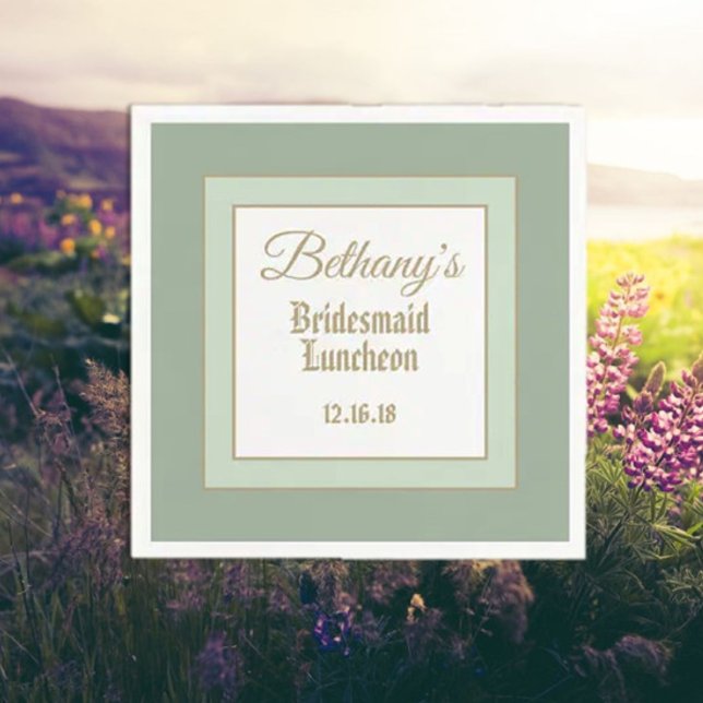 Custom bridesmaid luncheon napkins (Creator Uploaded)