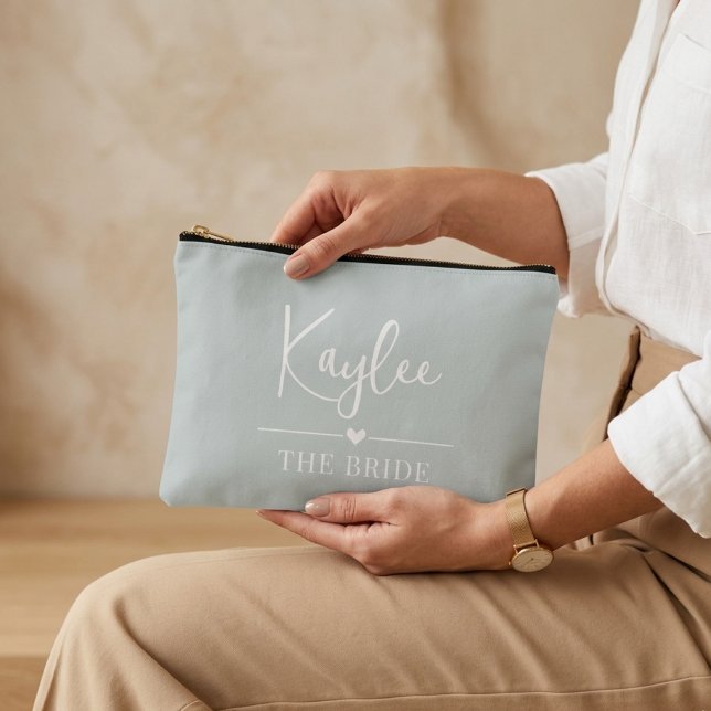 Custom Bridesmaid Proposal Pouch, Mrs Wedding Gift Accessory Pouch (bride squad cosmetic pouch gift, bridal shower pouch favor gift, bachelorette party pouch gift,)