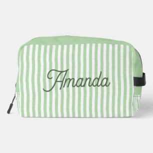 Custom Bridesmaid Striped Cosmetic Bag