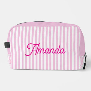 Custom Bridesmaid Striped Cosmetic Bag
