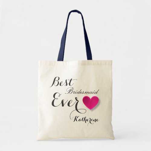 Custom Bridesmaid Wedding Hotel Gift Tote Bag