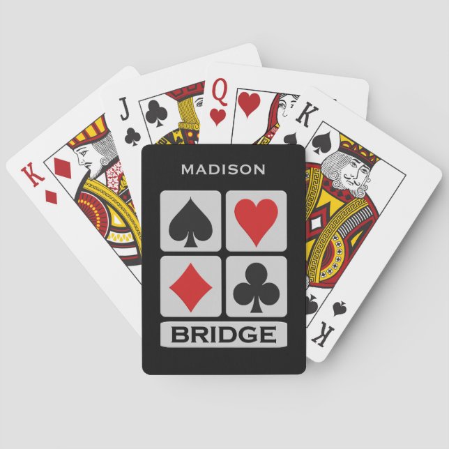 Custom Bridge Player Poker Cards (Back)