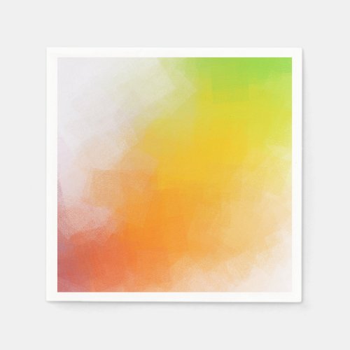 Custom Bright Colors Abstract Art Blank Template Napkins