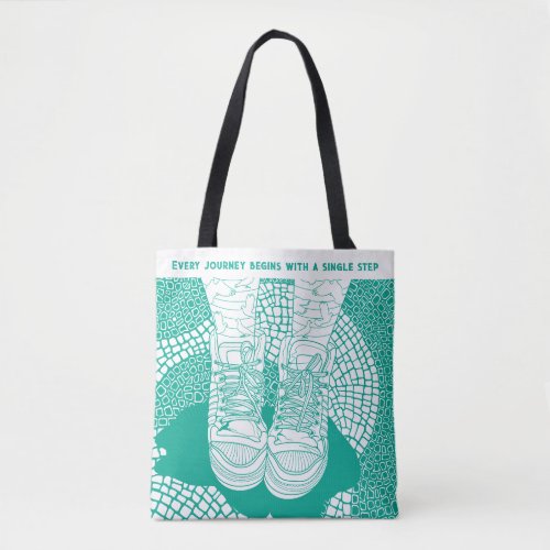 Custom Bright Modern Line Graphic Tote Bag