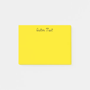 Custom Bright Yellow Post-it Notes