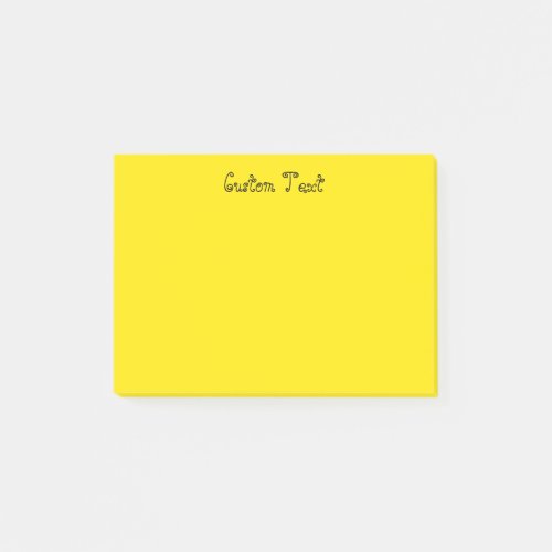 Custom Bright Yellow Post-it Notes
