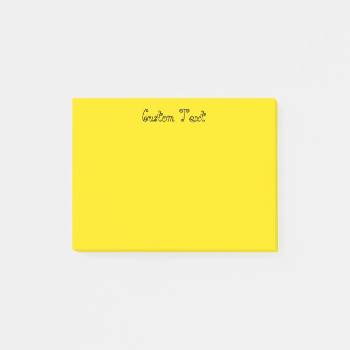 Custom Bright Yellow Post It Notes 9307