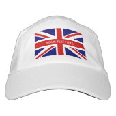 Custom British pride Union Jack flag sports hats (Front)
