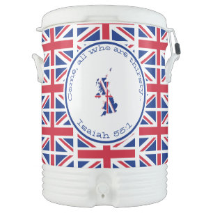 Custom BRITISH UNION JACK Beverage Cooler