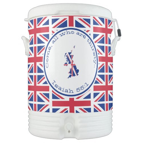 Custom BRITISH UNION JACK Beverage Cooler